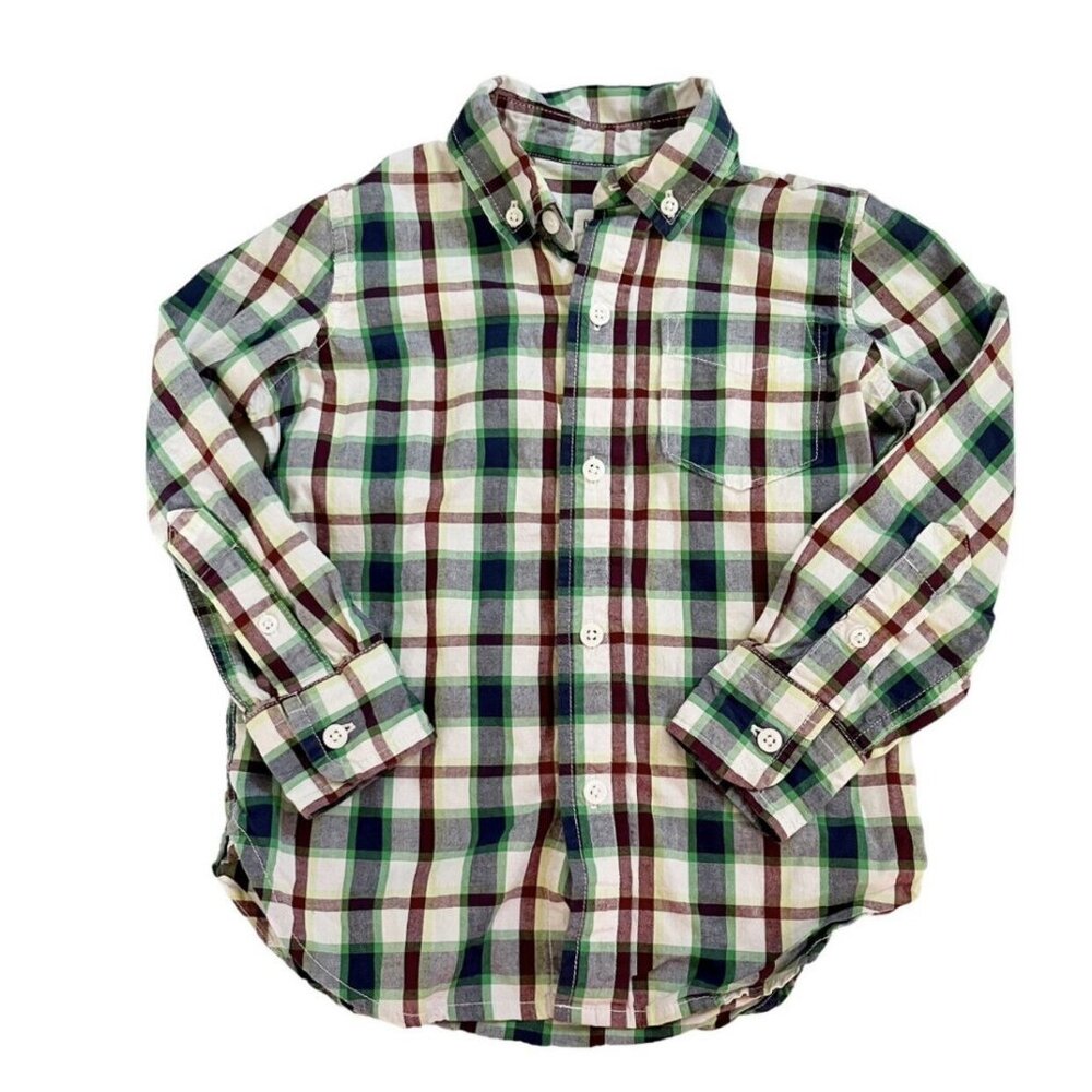 Gap Plaid Button Up Shirt Size 4/5